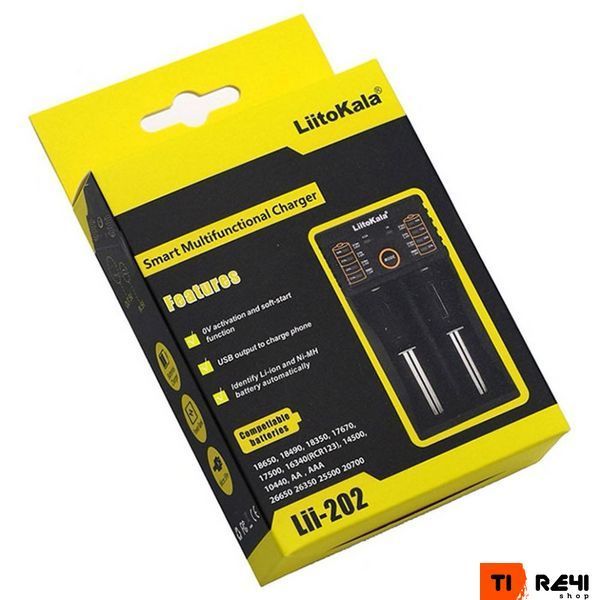 Зарядное устройство Liitokala Lii-202, Ni-Mh/Li-ion/Li-Fe/LiFePO4, Type-C, Powerbank, LED, Box Lii-202 фото