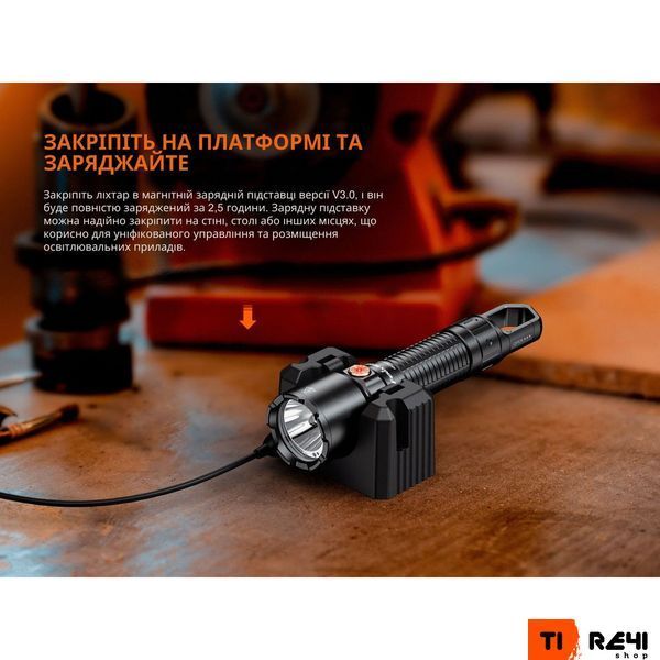 Ліхтар професійний Fenix WF25RM з магнітною зарядкою WF25RM фото