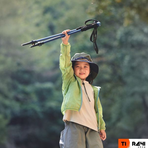 Трекінгові телескопічні палиці 2шт Naturehike CNK2550DS010 Sunlit Terk Base, 60-135 см, чорна 6977465869128_2 фото