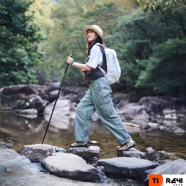 Трекінгові телескопічні палиці 2шт Naturehike CNK2550DS010 Sunlit Terk Base, 60-135 см, чорна 6977465869128_2 фото