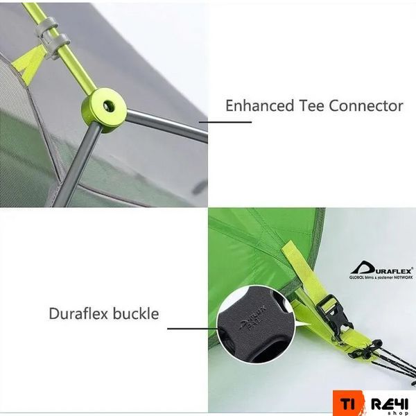 Палатка двухместная с ковриками Naturehike Star River 2 NH17T012-T, светло-зеленая 6927595716496 фото