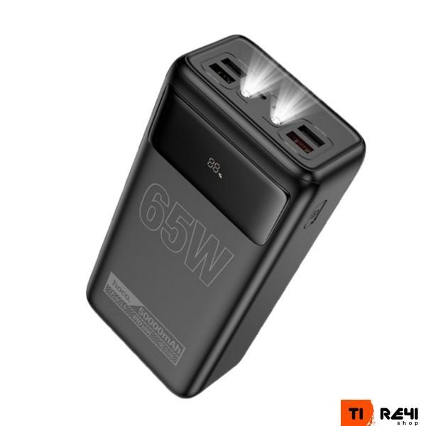 Повербанк Hoco DB81A 50000 mAh 65w для ноутбуків смартфонів з ліхтариком Чорний DB81A фото