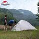 Палатка сверхлегкая трехместная с футпринтом Naturehike Cloud Up 3 Updated NH18T030-T, 20D, темно-зеленая 6927595765685 фото 4