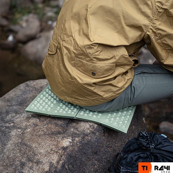 Сидушка туристична складана XPE Naturehike NH20PJ025, 15 мм, хакі з чохлом для походів та кемпінгу 6927595767849 фото