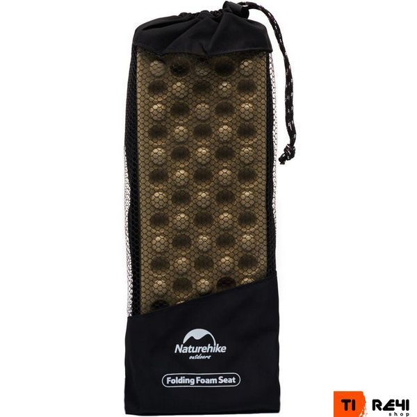 Сидушка туристична складана XPE Naturehike NH20PJ025, 15 мм, хакі з чохлом для походів та кемпінгу 6927595767849 фото