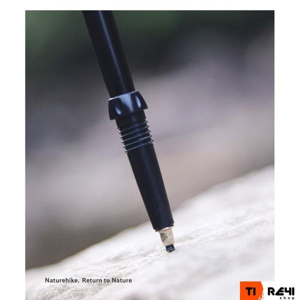 Трекінгова палиця 3-сек. Naturehike CNK2550DS010, 55-120 см, алюміній, зелена 6977465869371 фото