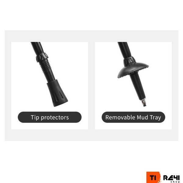 Трекінгова палиця 3-сек. Naturehike CNK2550DS010, 55-120 см, алюміній, зелена 6977465869371 фото
