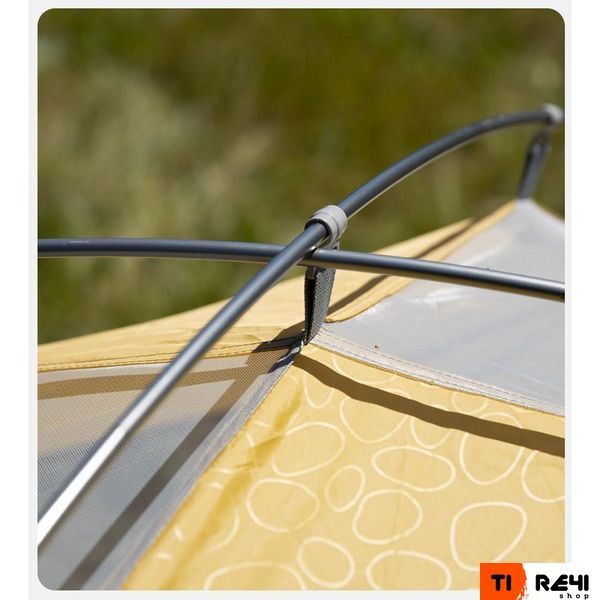 Палатка трехместная Naturehike P-Series NH18Z033-P 210T/65D, желтый 6927595783658 фото