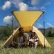 Палатка трехместная Naturehike P-Series NH18Z033-P 210T/65D, желтый 6927595783658 фото 5