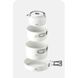 Чайник с керамическим антипригарным покрытием Naturehike CNK2450CF013 0,8 л, алюминий, белый 6927595706046 фото 3