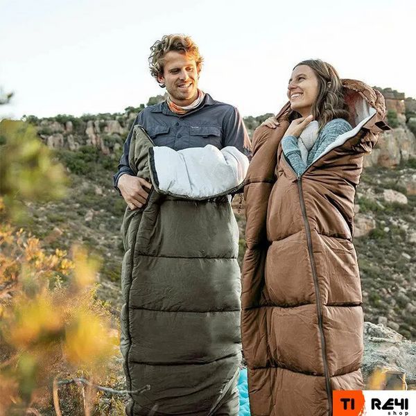 Спальник с капюшоном Naturehike U150 NH20MSD07, (11&deg;C), правый, коричневый 6927595764381-R фото