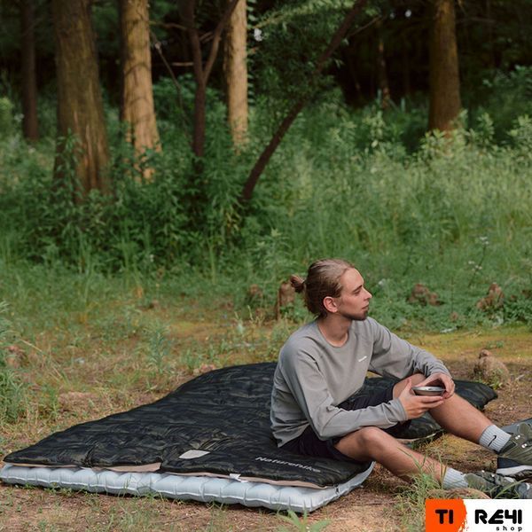Спальний мішок з капюшоном Naturehike M320 CNK2350WS023, зелений камуфляж, лівий 6975641889199 фото