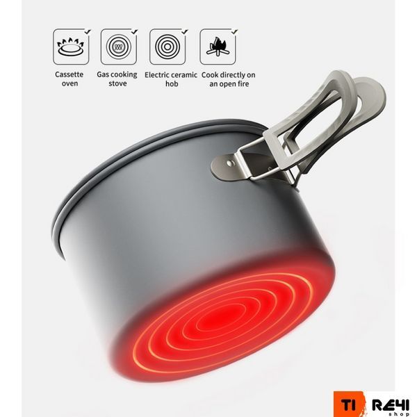 Кастрюля Naturehike CNK2450CF010, 1.7 л, алюминий 6976507663342 фото
