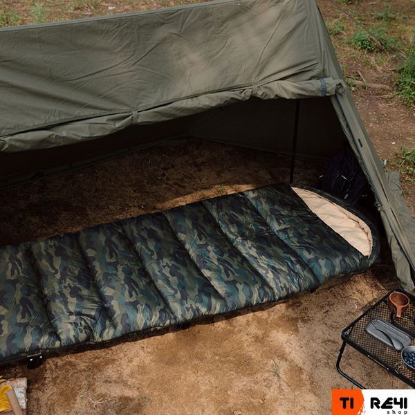 Спальний мішок з капюшоном Naturehike M320 CNK2350WS023, зелений камуфляж, лівий 6975641889199 фото