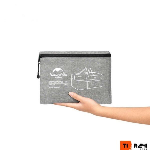 Сумка для зберігання портативна Naturehike NH17S021-L, 100 л, світло-сірий 6927595724927 фото