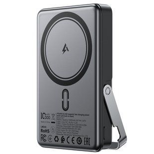 Павербанк зі швидкою 22.5W та безпровідною зарядкою MagSafe 10000mAh ACEFAST M17 Чорний 14184 фото