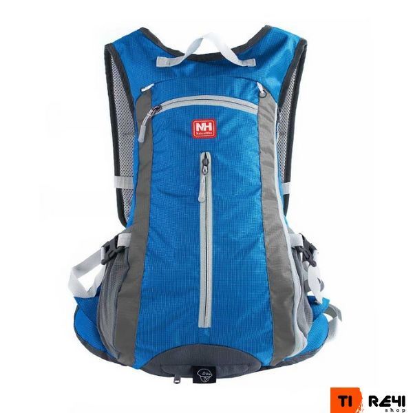 Велорюкзак з чохлом для шолома Naturehike 15 л sky blue NH15C001-B, блакитний 6975641886310 фото