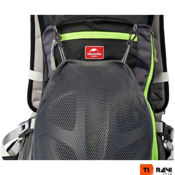 Велорюкзак з чохлом для шолома Naturehike 15 л sky blue NH15C001-B, блакитний 6975641886310 фото