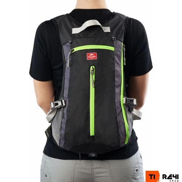 Велорюкзак з чохлом для шолома Naturehike 15 л sky blue NH15C001-B, блакитний 6975641886310 фото