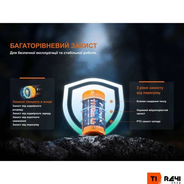 Акумулятор 16340 Fenix (1150 mAh) ARB-L16-1150P фото