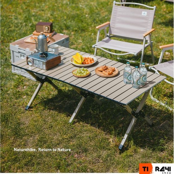 Складной стол Naturehike Star Jane T01 CNK2550JJ018, 119х60 см, углеродистая сталь, бежевый 6977465868046 фото