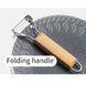 Сковорода из нержавеющей стали со складной ручкой Naturehike CNK2550CF011, 29,5 х 29,5 см 6977465868473 фото 2