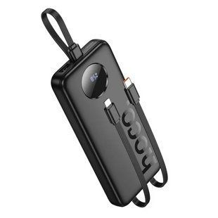 Повербанк HOCO J132 10000mAh 22.5W швидка зарядка +кабелі Lightning/Type-C Чорний 12646 фото