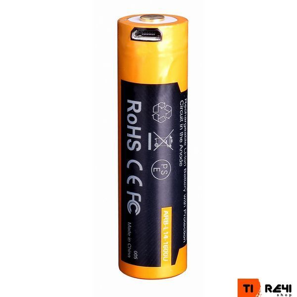 Акумулятор 14500 Fenix ARB-L14-1600U micro usb зарядка ARB-L14-1600U фото