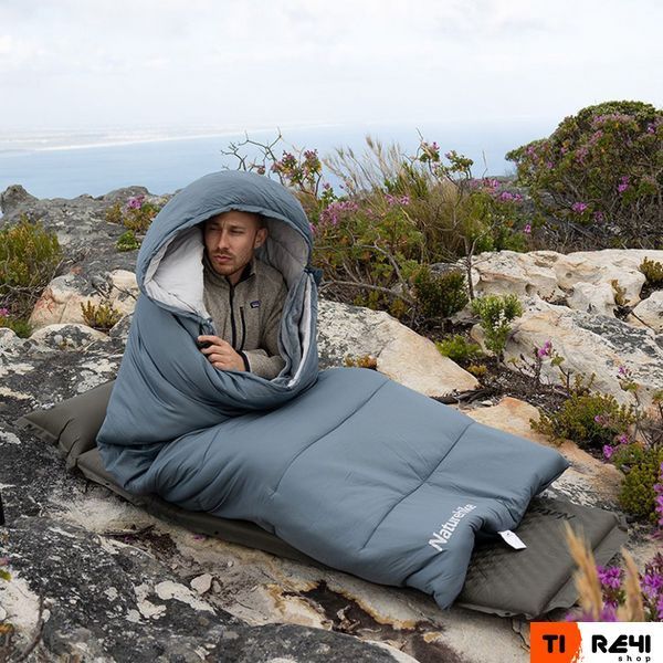 Спальний мішок з підігрівом Naturehike BE400 CNK2300SD021, правий, сірий 6976507667319 фото