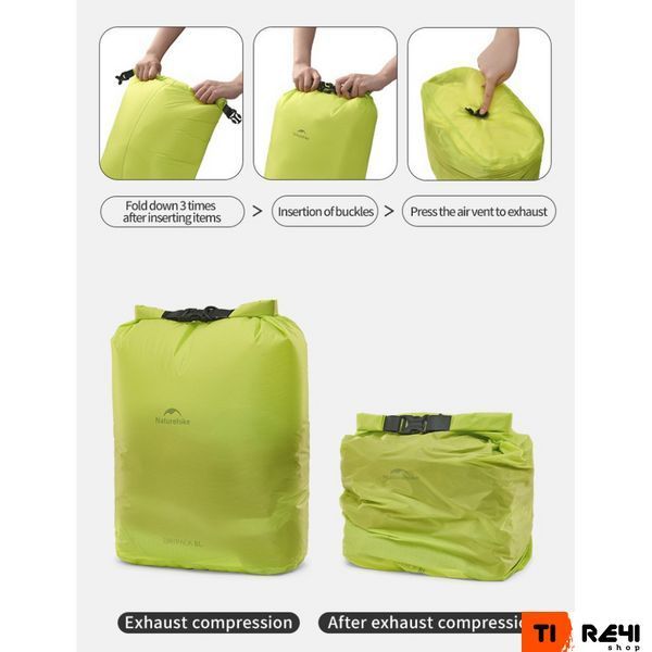 Гермомешок Naturehike CNK2550XB012, 8 л, желтый 6977465868268 фото