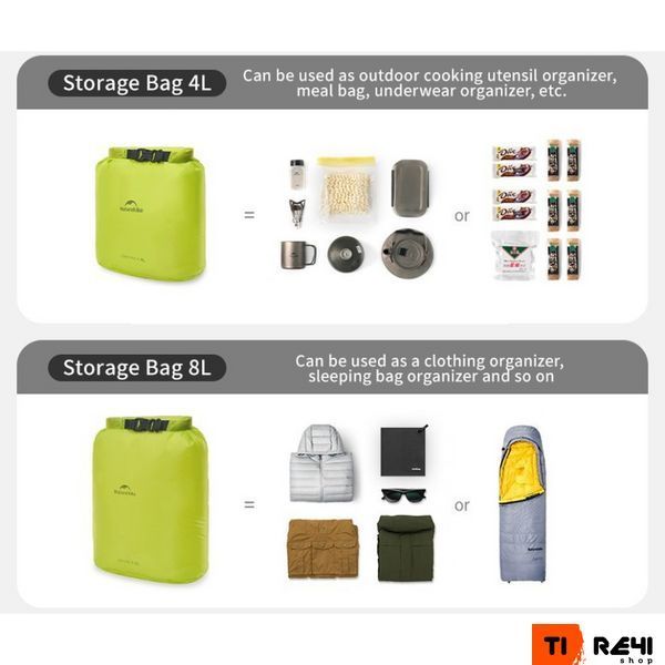 Гермомішок Naturehike CNK2550XB012, 4 л, білий 6977465868459 фото