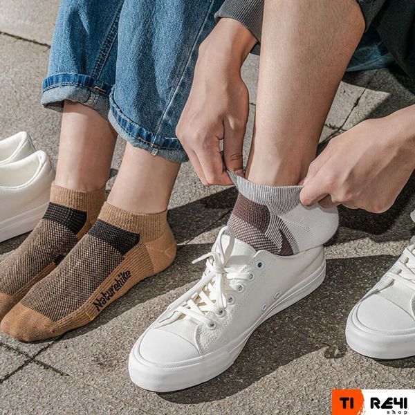 Носки быстро высыхающие Naturehike NH21FS013, 3 пары (бежевые, коричневые, черные), размер М 6927595775080 фото
