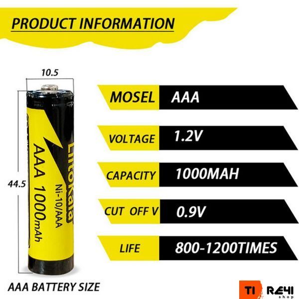 Аккумулятор LiitoKala Ni-10/AAA 1.2V AAA 1000mAh battery Ni-10/AAA фото