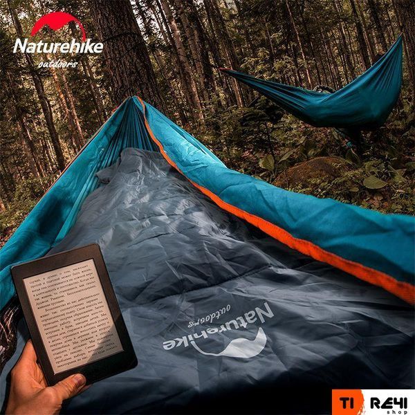 Спальний мішок Naturehike Y150L NH21MSD08, лівий, сіро-блакитний 6975641888734 фото