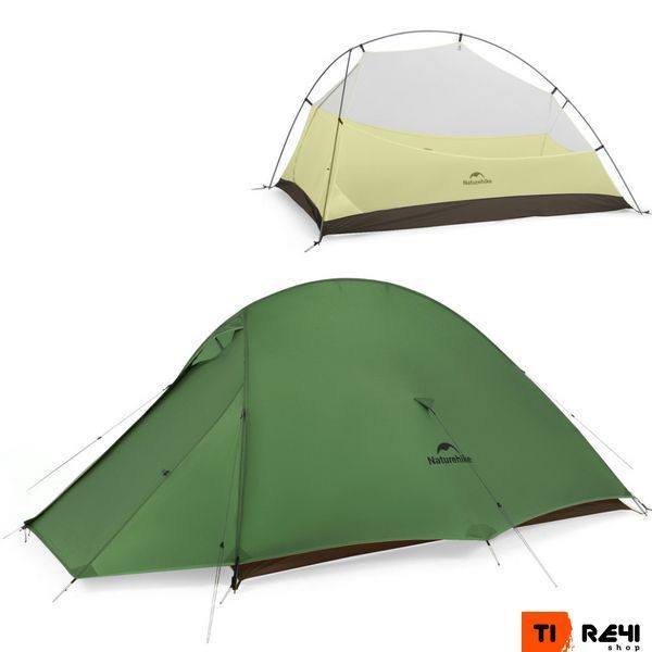 Намет надлегкий двомісний&nbsp;Naturehike Cloud Up Pro CNK2350WS020, темно-зелений 6927595798737 фото