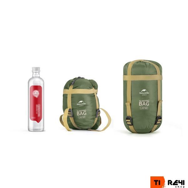 Спальный мешок Naturehike LW180 Mini NH21MSD04, левый, XL, темно-зеленый 6975641884361 фото