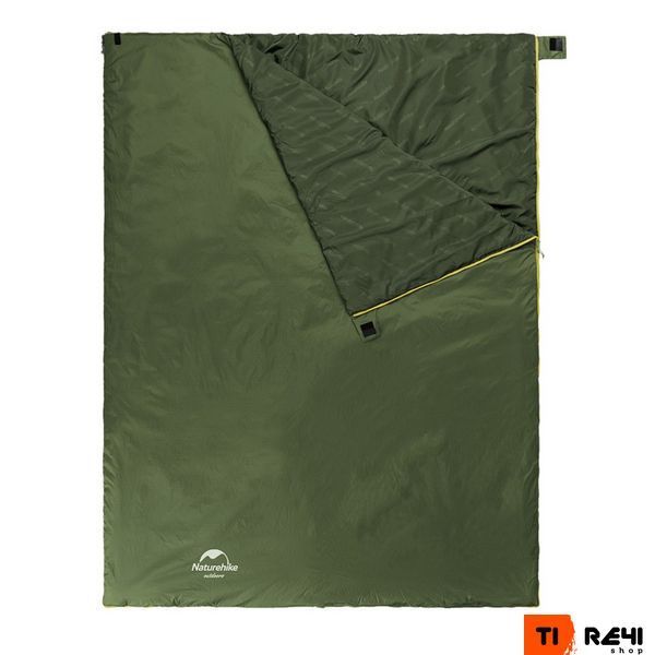 Спальный мешок Naturehike LW180 Mini NH21MSD04, левый, XL, темно-зеленый 6975641884361 фото