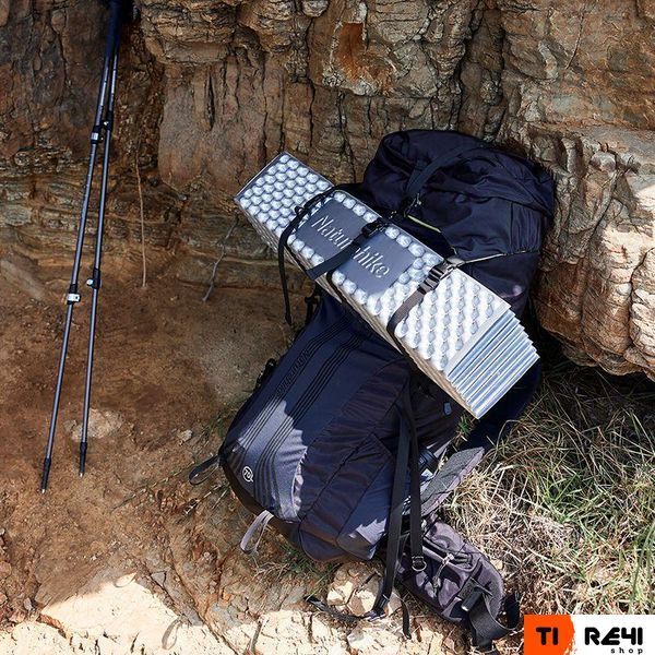 Килимок складаний IXPE Naturehike CNK2300DZ017, алюмінієва плівка, 200x65х2 см, темно-блакитний 6976023923197 фото