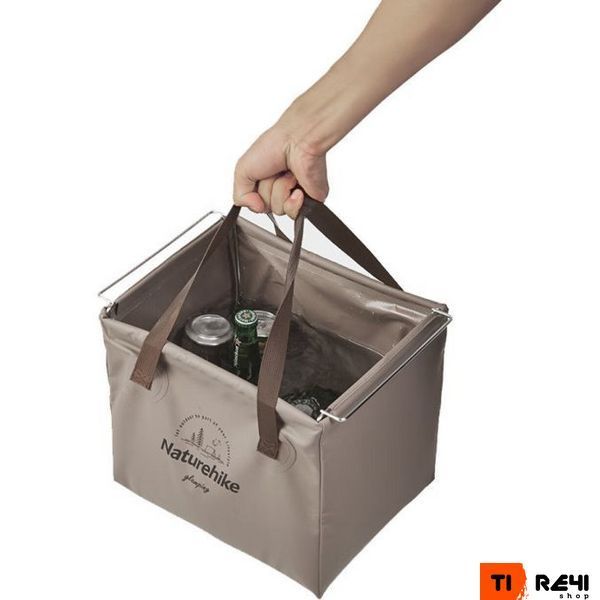 Складной контейнер для воды из ПВХ Naturehike CNH22SN002, 20л, светло-коричневый 6927595795132 фото