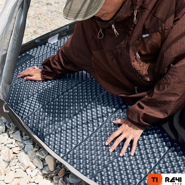 Килимок складаний IXPE Naturehike CNK2300DZ017, алюмінієва плівка, 200x65х2 см, темно-блакитний 6976023923197 фото