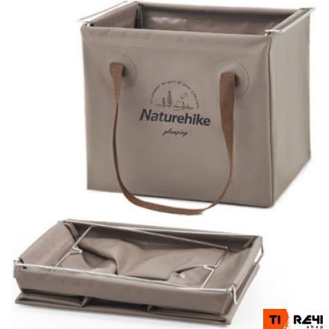 Складной контейнер для воды из ПВХ Naturehike CNH22SN002, 20л, темно-зеленый 6927595794951 фото