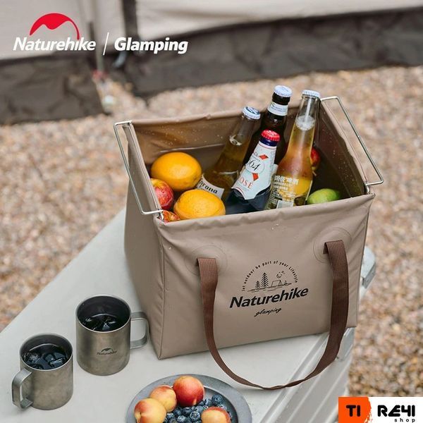 Складной контейнер для воды из ПВХ Naturehike CNH22SN002, 20л, темно-зеленый 6927595794951 фото