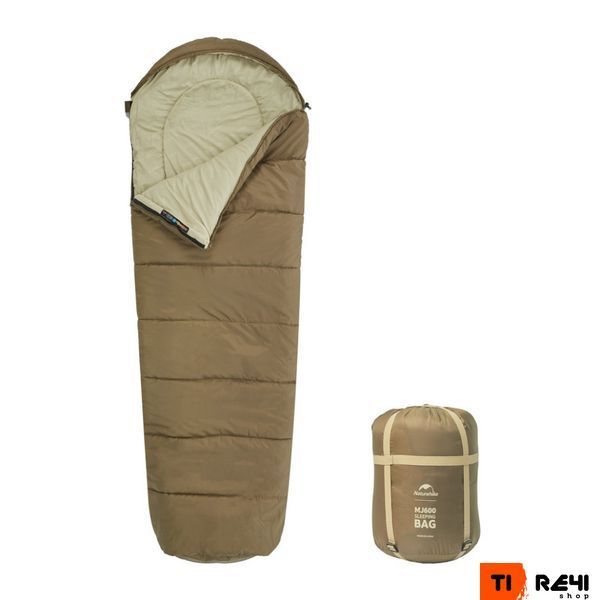 Спальник с капюшоном Naturehike MJ600 CNK2300SD014, коричневый 6976023923098 фото