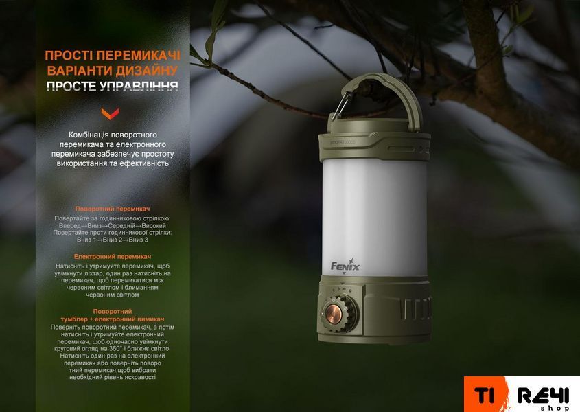 Фонарь кемпинговый Fenix CL26R Pro, серый камуфляж CL26RPROGC фото