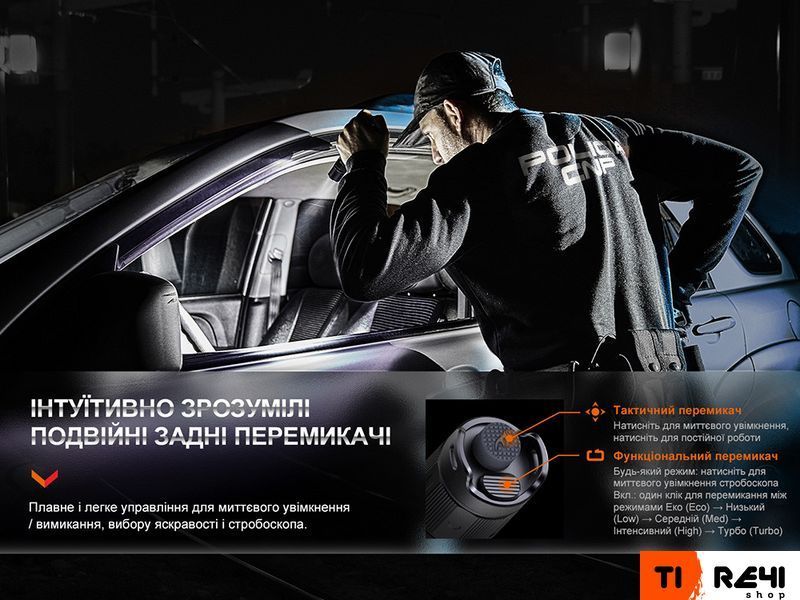 Ліхтар тактичний акумуляторний Fenix PD35R PD35R фото