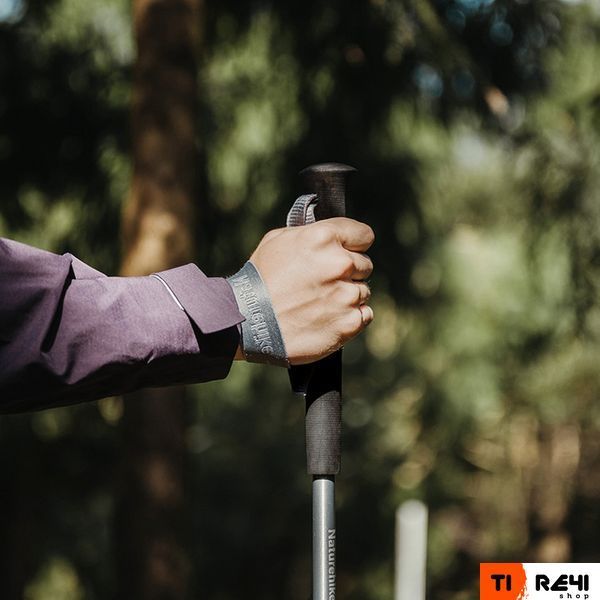 Трекінгова палиця Naturehike CNK2450DS016, 110 см, сіра 6927595791714 фото