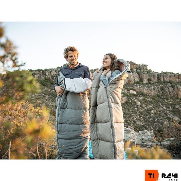 Спальный мешок с капюшоном с обычным мешком для хранения Naturehike M300 CNK2350WS023, серый, правый 6927595775981 фото