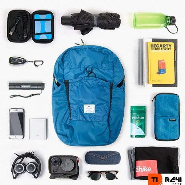 Рюкзак&nbsp;компактний Naturehike&nbsp;Ultralight NH17A017-B&nbsp;22&nbsp;л, блакитний 6927595725108 фото