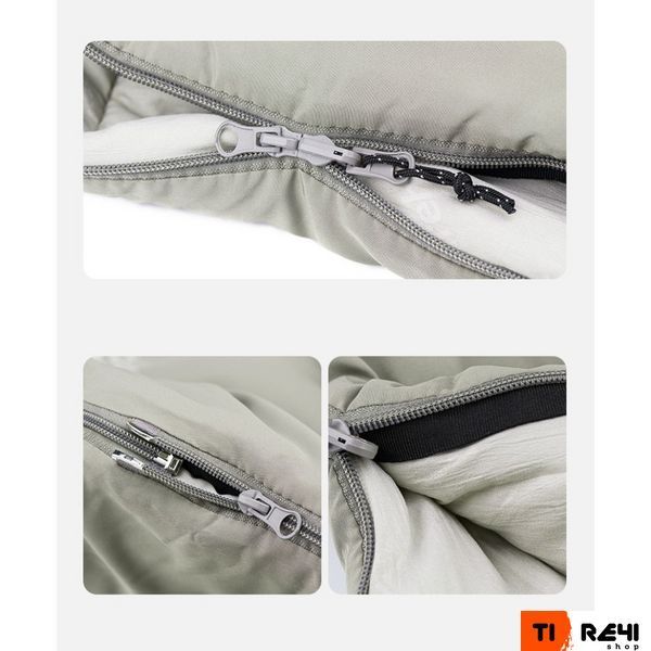 Спальный мешок с капюшоном с обычным мешком для хранения Naturehike M300 CNK2350WS023, серый, правый 6927595775981 фото