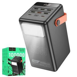Повербанк Hoco DB03 Max Centurion 100000mAh 65W швидка зарядка +ліхтар DB03Max фото